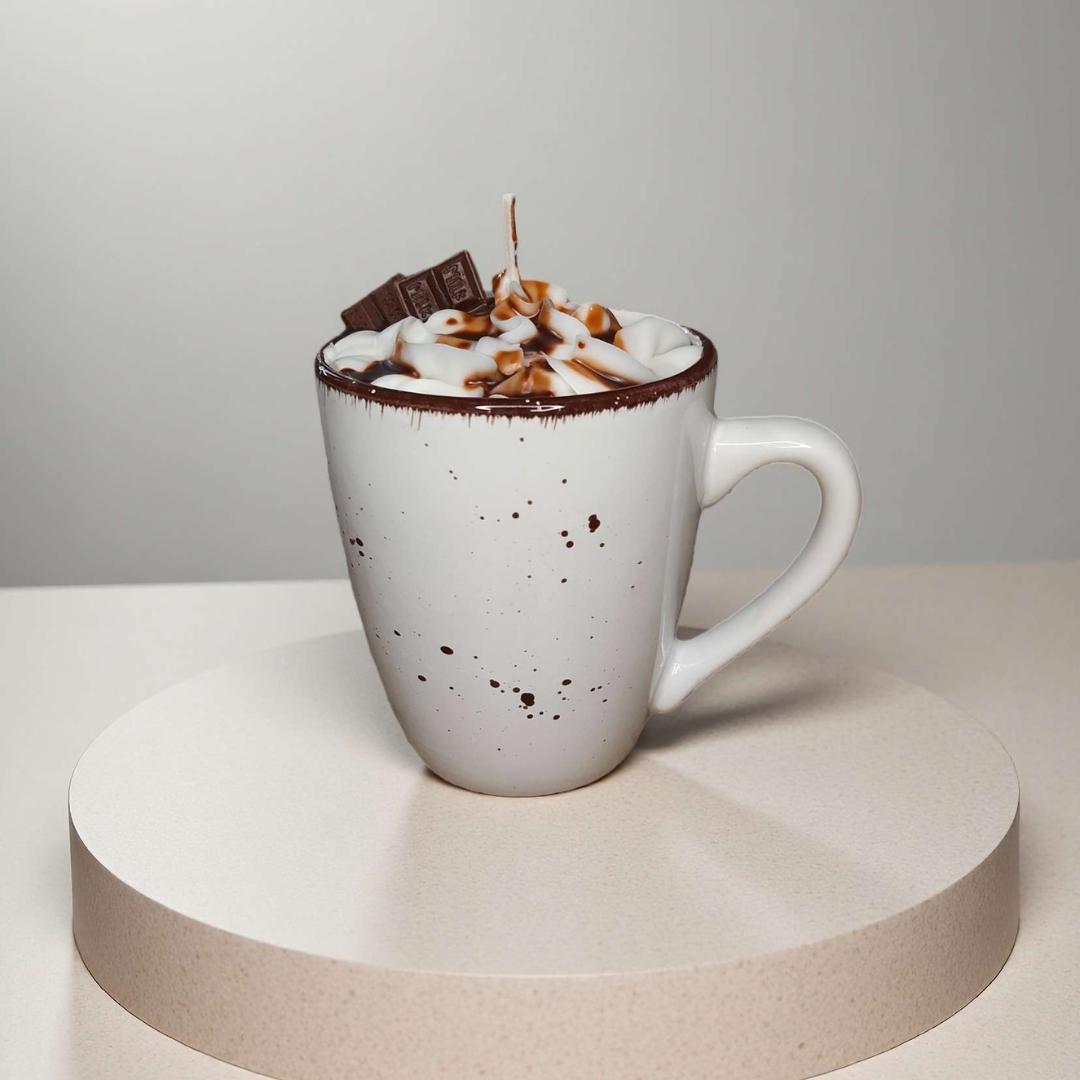 Heiße Schokolade Kerze