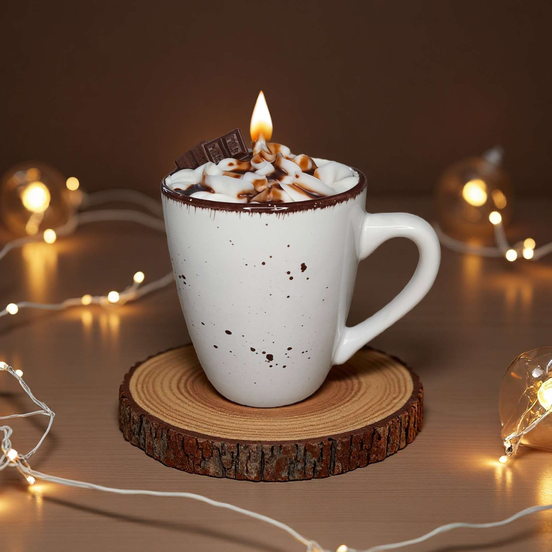 Heiße Schokolade Kerze