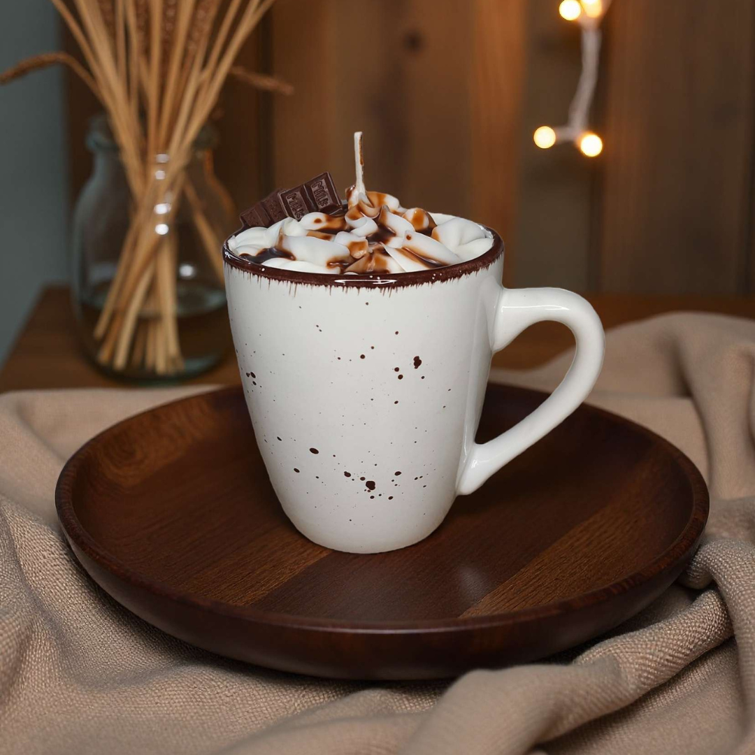 Heiße Schokolade Kerze