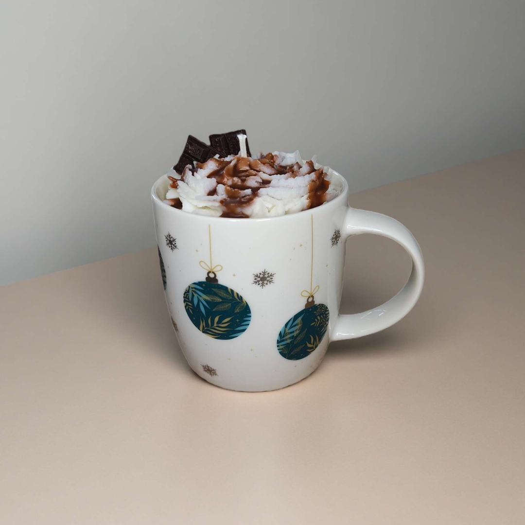Weihnachtszauber-Tasse Kerze