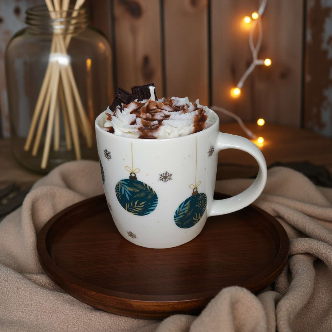 Weihnachtszauber-Tasse Kerze