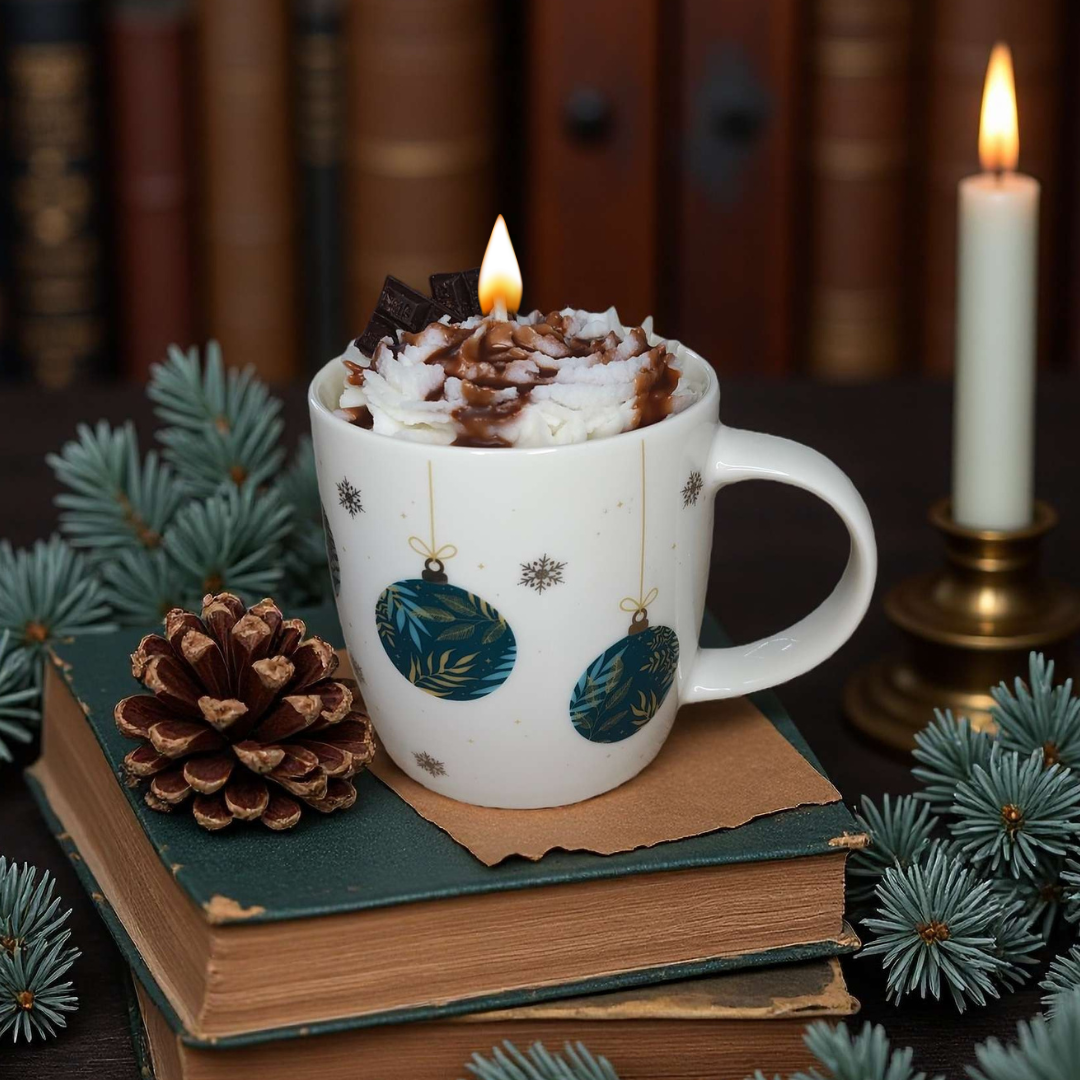 Weihnachtszauber-Tasse Kerze